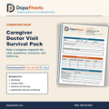 Caregiver Doctor Visit Organizer | Printable Appointment Notes