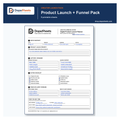 Product Launch + Funnel Pack | 6 Printable Creator Sheets