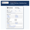 Creator Planning + Workflow Pack | 18 Printable Sheets