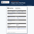 DopaSheets Urgent Care Visit Organizer sample-filled printable hero