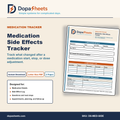 Medication Side Effects Tracker | Printable Daily Log