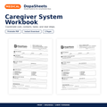 DopaSheets Caregiver System Workbook printable medical caregiver planner