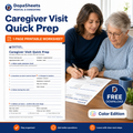 Caregiver Visit Quick Prep free printable worksheet Color Edition hero image