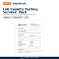 DopaSheets Lab Results Testing Survival Pack printable medical test tracker