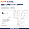 DopaSheets Medical Command System 24-page printable care bundle