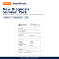 DopaSheets New Diagnosis Survival Pack printable medical information worksheet